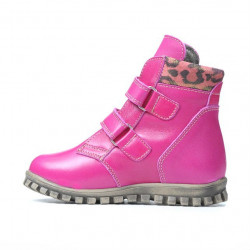 Stivaletti bimba piccoli 32c rosa+tigrato