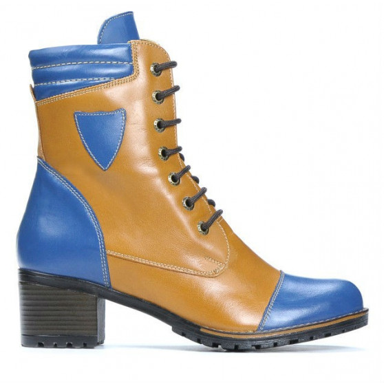 Stivali donna 3279 indaco+marrone