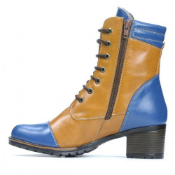 Stivali donna 3279 indaco+marrone
