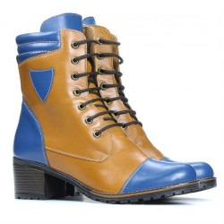 Stivali donna 3279 indaco+marrone