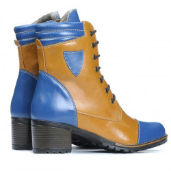Stivali donna 3279 indaco+marrone