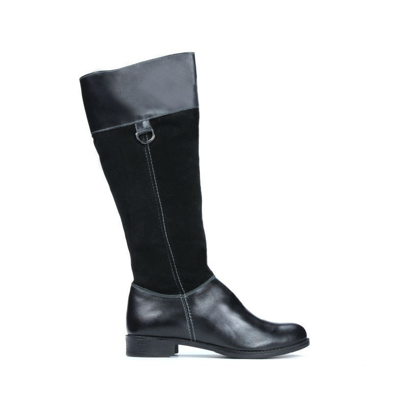 Stivali donna 3232 nero combinato