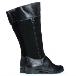 Stivali donna 3232 nero combinato