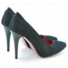 Scarpe eleganti donna 1230 nero antilope satinato