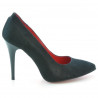 Scarpe eleganti donna 1230 nero antilope satinato