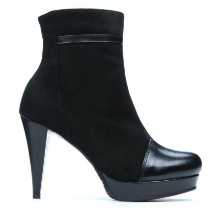 Stivaletti donna 1130 nero antilope combinato
