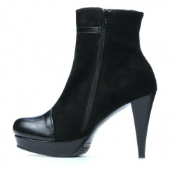 Stivaletti donna 1130 nero antilope combinato