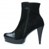 Stivaletti donna 1130 nero antilope combinato