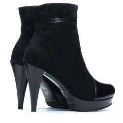 Stivaletti donna 1130 nero antilope combinato