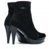 Stivaletti donna 1130 nero antilope combinato