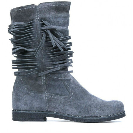 Stivali donna 3242 grigio velour
