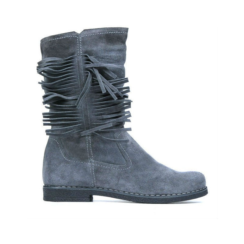 Stivali donna 3242 grigio velour