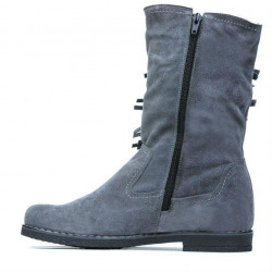 Stivali donna 3242 grigio velour