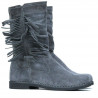 Stivali donna 3242 grigio velour