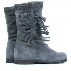 Stivali donna 3242 grigio velour