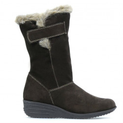 Stivali donna 3246 caffè velour