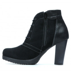 Stivaletti donna 1137 nero antilope combinato