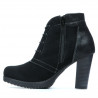 Stivaletti donna 1137 nero antilope combinato