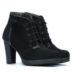 Stivaletti donna 1137 nero antilope combinato