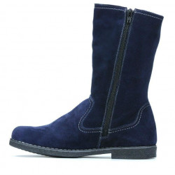 Stivali donna 3242 velluto indaco