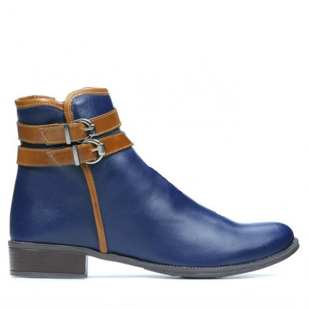 Stivali donna 3262 indaco+marrone