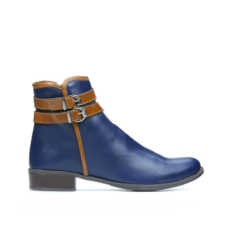 Stivali donna 3262 indaco+marrone