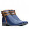 Stivali donna 3262 indaco+marrone