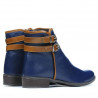 Stivali donna 3262 indaco+marrone