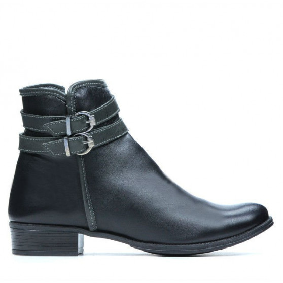 Stivaletti donna 3262 nero+grigio