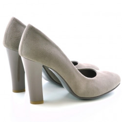 Scarpe eleganti donna 1214 camoscio cappuccino