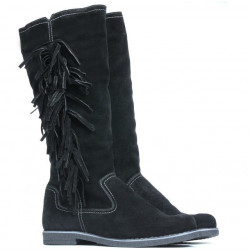 Stivali donna 3243 nero velluto