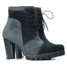 Stivaletti donna 1135 grigio antilope+nero