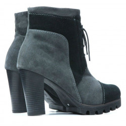 Stivaletti donna 1135 grigio antilope+nero