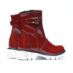 Stivaletti bambini 33c vernice bordeaux