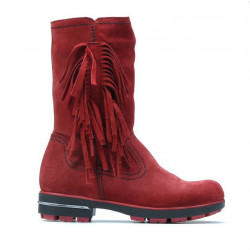 Stivali bambini 3208 rosso velluto