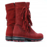 Stivali bambini 3208 rosso velluto