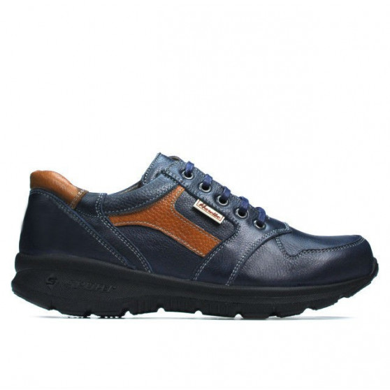 Scarpe sportive adolescenti 397 indaco+marrone