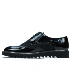 Scarpe casual uomo 831 vernice nera combinata