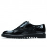 Scarpe casual uomo 831 vernice nera combinata