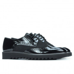 Scarpe casual uomo 831 vernice nera combinata