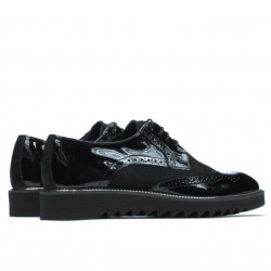 Scarpe casual uomo 831 vernice nera combinata