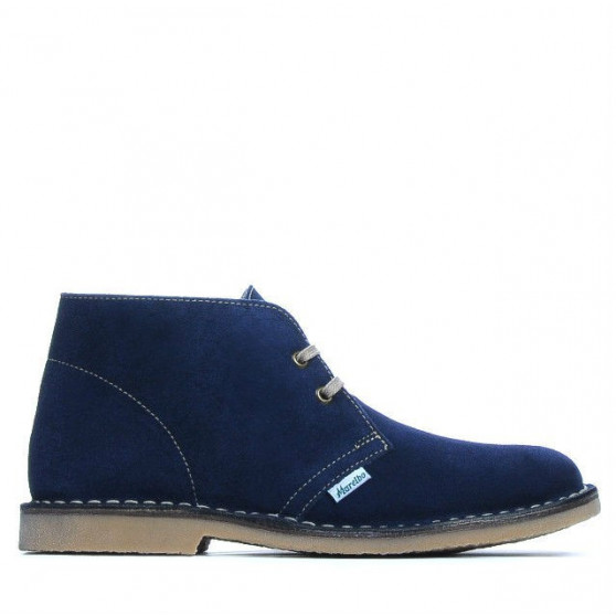Stivaletti donna 7100 indigo velluto