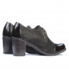 Scarpe casual donna 667 vernice caffè combinato
