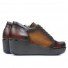 Scarpe casual donna 668 marrone combinato