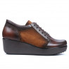 Scarpe casual donna 668 marrone combinato
