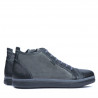Stivaletti uomo 480 nero+grigio