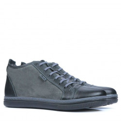 Stivaletti uomo 480 nero+grigio