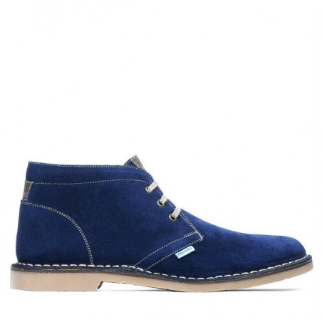 Stivaletti uomo 7300 indaco velour