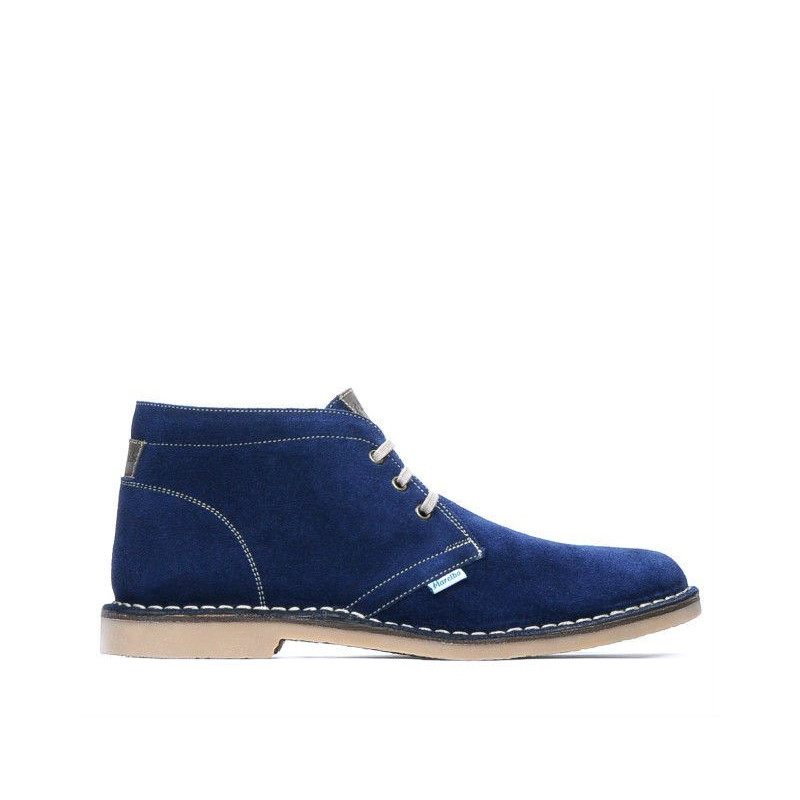 Stivaletti uomo 7300 indaco velour