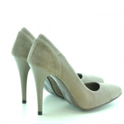Scarpe eleganti da donna 1230 camoscio capuccino
